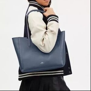 Coach Derby blue leather tote